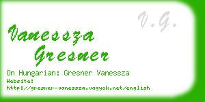 vanessza gresner business card